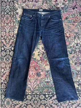 Naked & Famous Selvedge Denim Dark Blue Straight Jeans